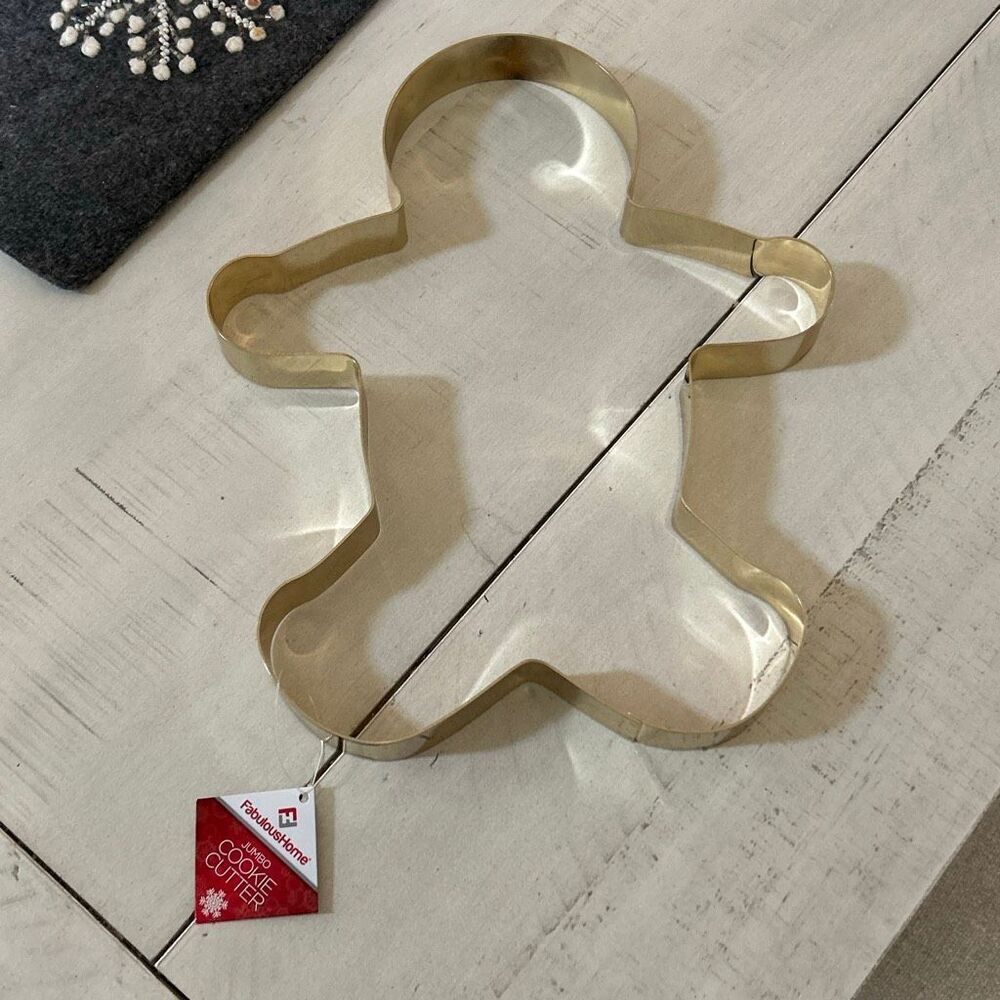 12” Gingerbread Man Cookie Cutter NWT